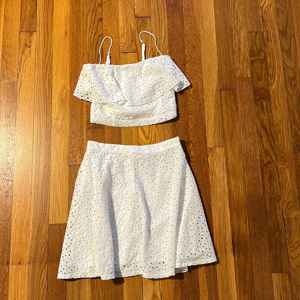 Hollister set/skater skirt w crop top
